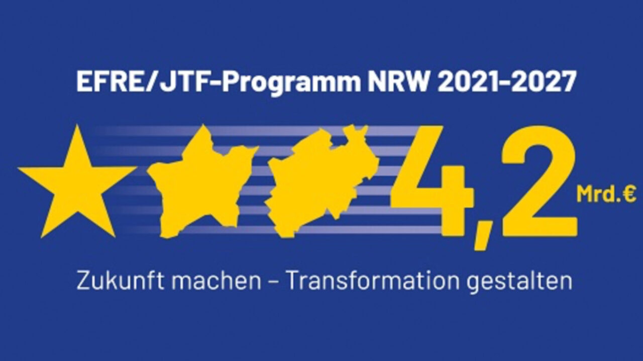 Abbildung: EFRE/JTF-Programm (Copyright: https://www.efre.nrw.de/)