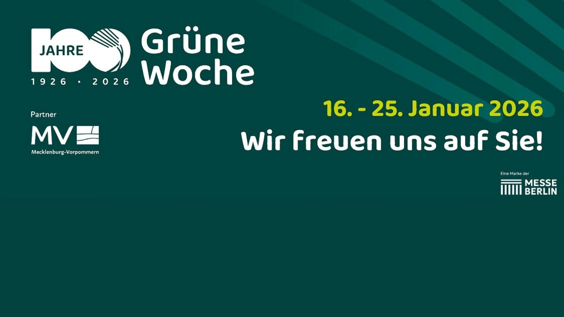 Grafik: Grüne Woche 2026 (© Messe Berlin)