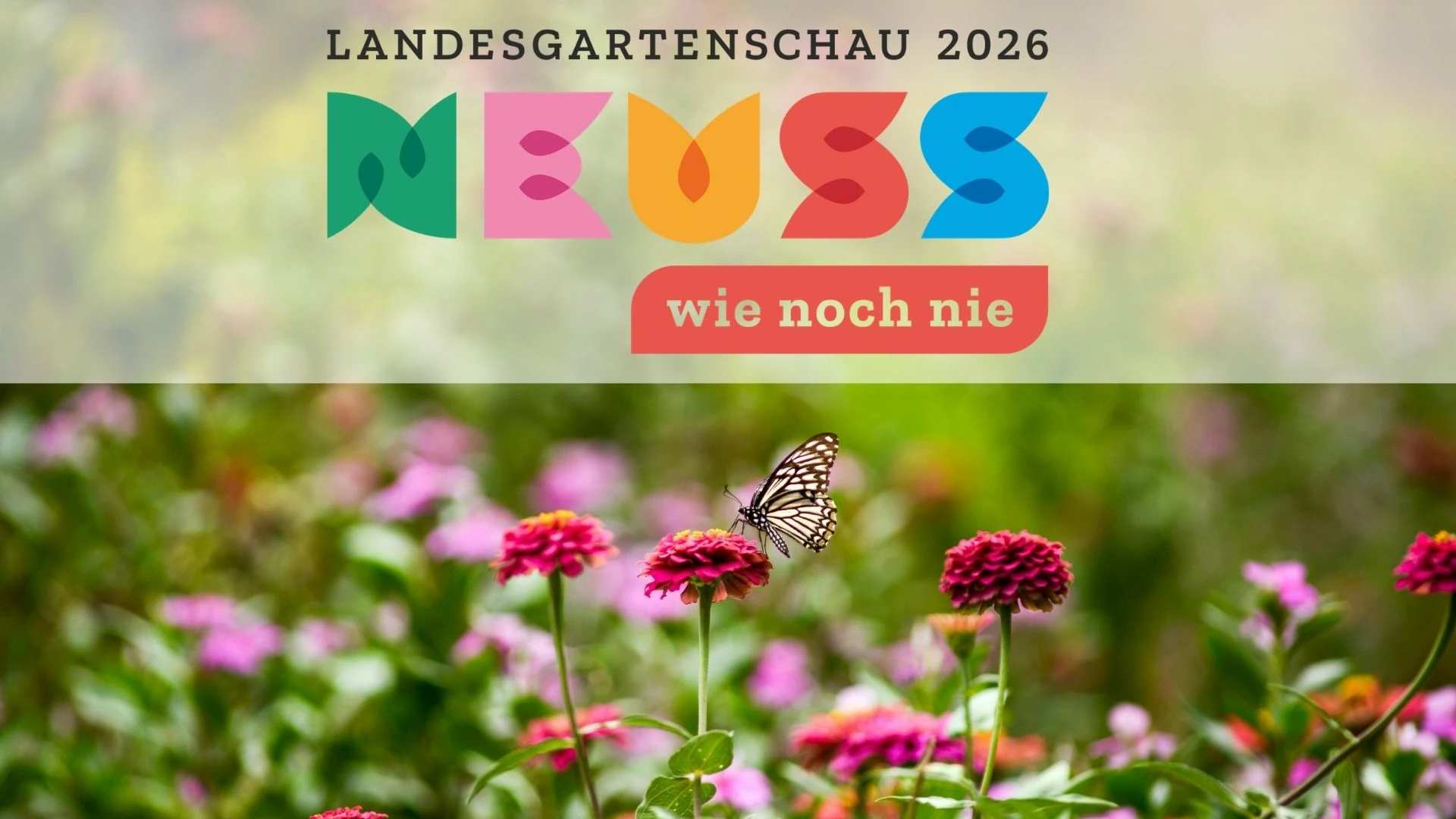 Fotomontage: Landesgartenschau Neuss 2026 (© Canva und Landesgartenschau Neuss)