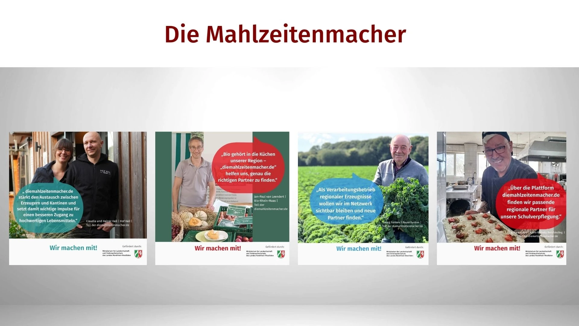 Fotomontage: Nutzerstimmen zu diemahlzeitenmacher.de (b4c-Werbeagentur)
